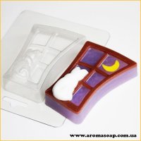 Кошка на окошке 85 г форма пластиковая