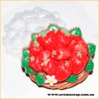 Корзинка клубники 75 г форма пластиковая