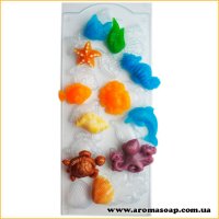 Морское ассорти форма пластиковая