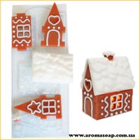 Пряничный домик 130 г форма пластиковая