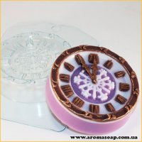 Часы новогодние 100 г форма пластиковая