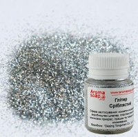 Глиттер серебристый