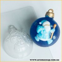 Шар/Дед Мороз 50 г форма пластиковая