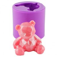Мишка рубиновый 3D элит-форма