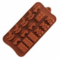 Пластина детская с лошадкой, машинкой, мишкой и лего