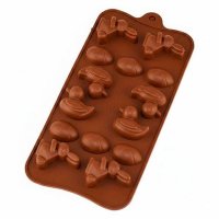 Форма для мыла Уточка, зайчик и яйцо