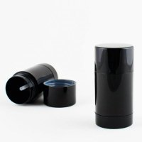 Флакон для твердого дезодоранта черный 50 г (пластик)