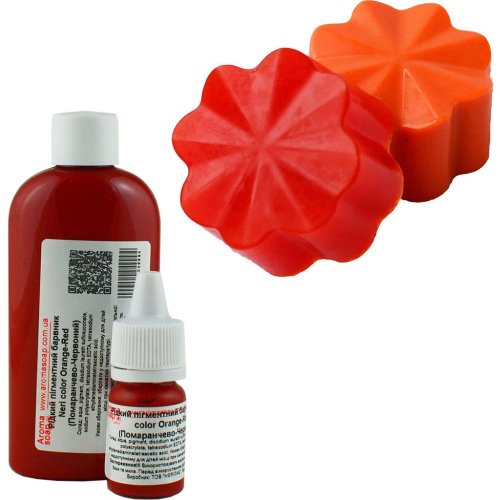 Жидкий пигментный краситель Neri color Orange-Red (Оранжево-Красный)