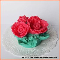 Букет маков 3D элит-форма