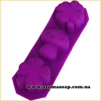 Формочки для мыла Грибочек с клевером