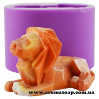 Лев граненый 3D элит-форма