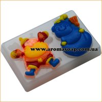 Молд 042 Снеговик и Дед Мороз