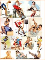 Набор картинок Девушки Pin-Up 01
