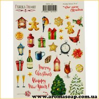 Набор наклеек (стикеров) 141 Our warm Christmas