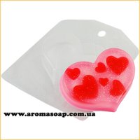 Сердце мини 60 г форма пластиковая