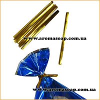 Проволочные завязки Twist Tie золотые 50 шт