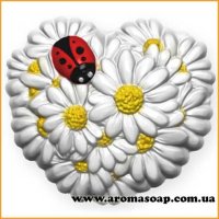 Сердце из ромашек 70 г форма пластиковая
