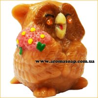 Совушка с букетом 3D элит-форма