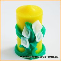 Свеча Букет из калл 3D элит-форма