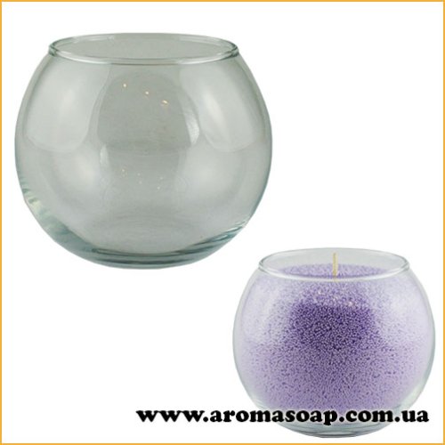 Ваза для насыпной свечи Сфера 300 мл (стекло)