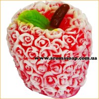 Яблоко в розах 3D элит-форма